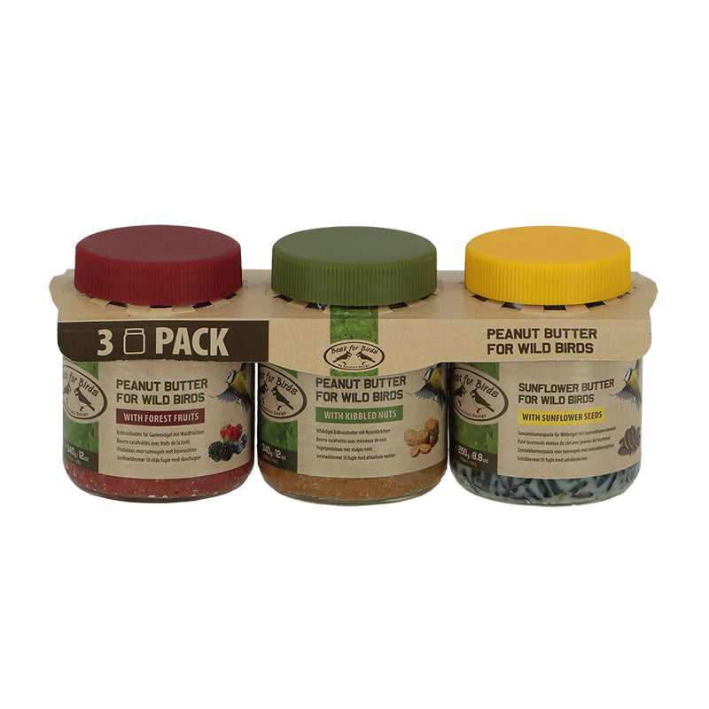 Peanut Butter Trio for Wild Birds